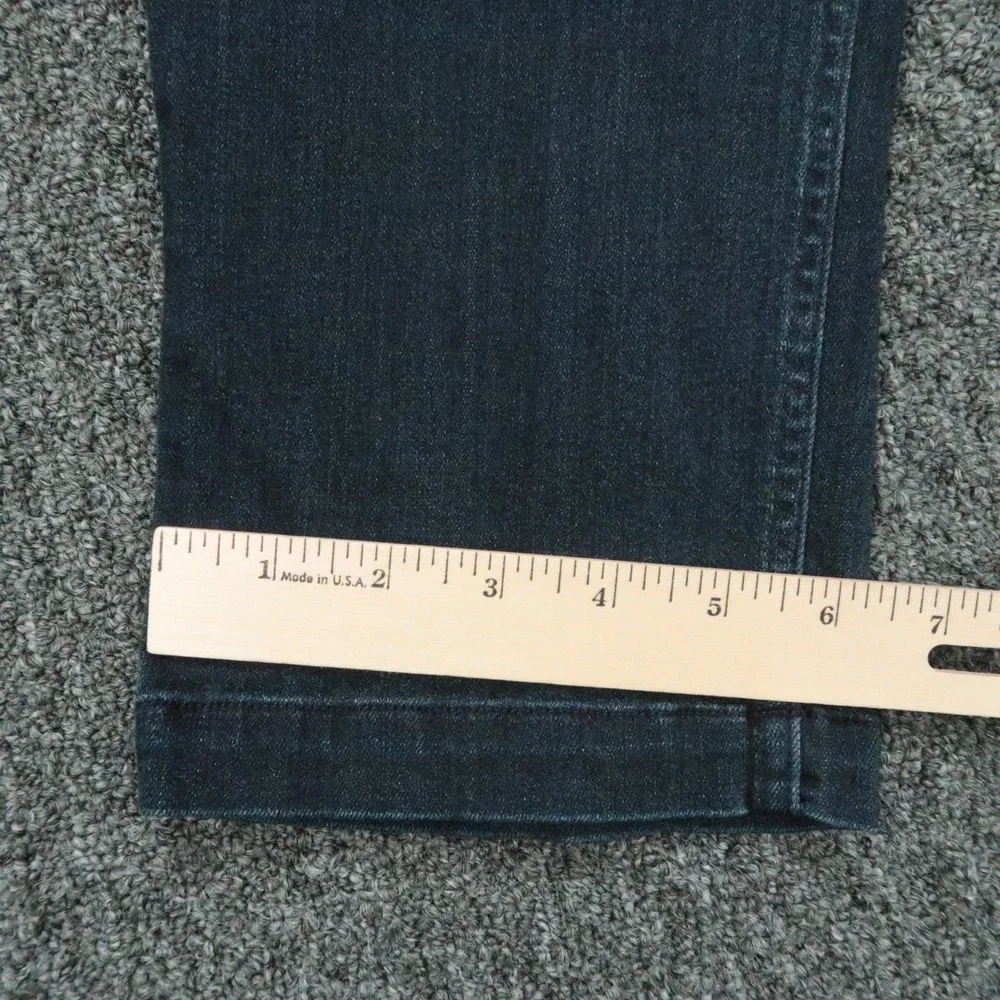 State & Liberty Jeans Mens 33x32 Blue Straight 5 Pocket Stretch Dark Wash